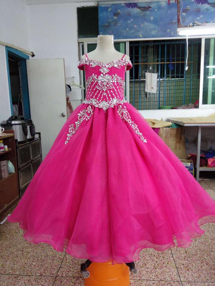Tiffany Princess 13683 Scoop Neck Sequin Little Girl Pageant Dress -  MadameBridal.com